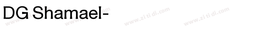 DG Shamael字体转换